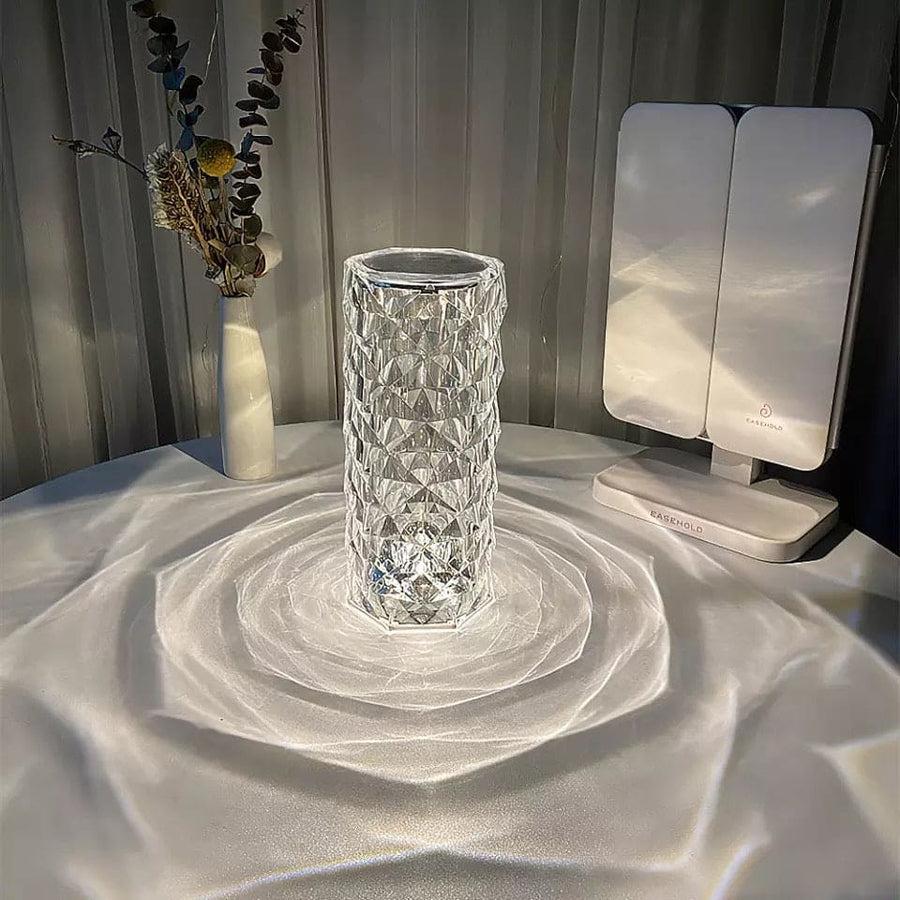 Crystal Table Lamp 16 Colors Changing with Remote Control Rechargeable LED Lighting Home Decor Touch Control Lamp