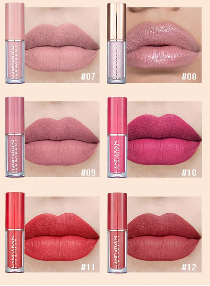 12 Colors Matte Liquid Lipstick Set